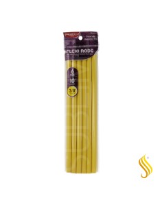 Red Kiss Flexi Rods 10" 3/8" 6 Piezas Pack Yelow Rulos Flexibles